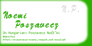 noemi poszavecz business card